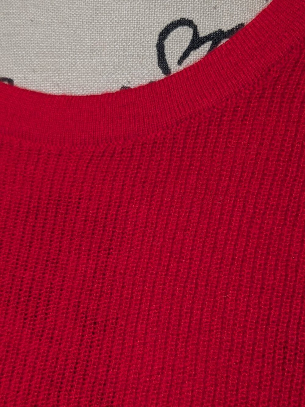 NWT J. CREW 100% Cashmere Short Sleeve Sweater Red Womens size L - Picture 4 of 14